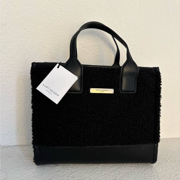 Kurt Geiger Small Faux Shearling Tote Bag NWT - Picture 9 of 10